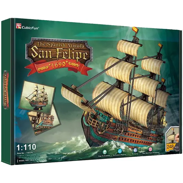 Cubic Fun Puzzle 3D Cubic Fun - Nava San Felipe, 248 piese