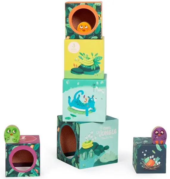 Cuburi pentru copii Moulin Roty – Dans la jungle