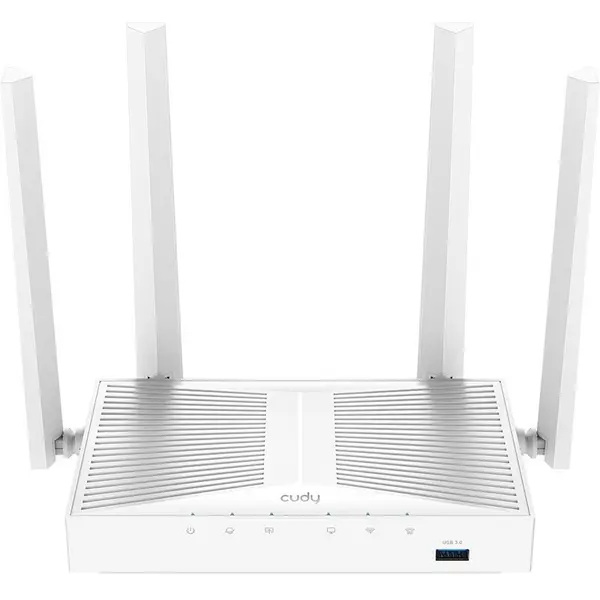 Cudy Router wireless CUDY Gigabit WR1300S, AC1200, Dual-Band, WiFi 5, 2.4 GHz - 300 Mbps, 5 GHz - 867 Mbps, USB, Alb