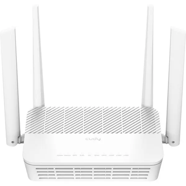 Cudy Router wireless CUDY Gigabit WR3000S, AX3000, Dual-Band, WiFi 6, 2.4 GHz - 574 Mbps, 5 GHz - 2402 Mbps, Alb