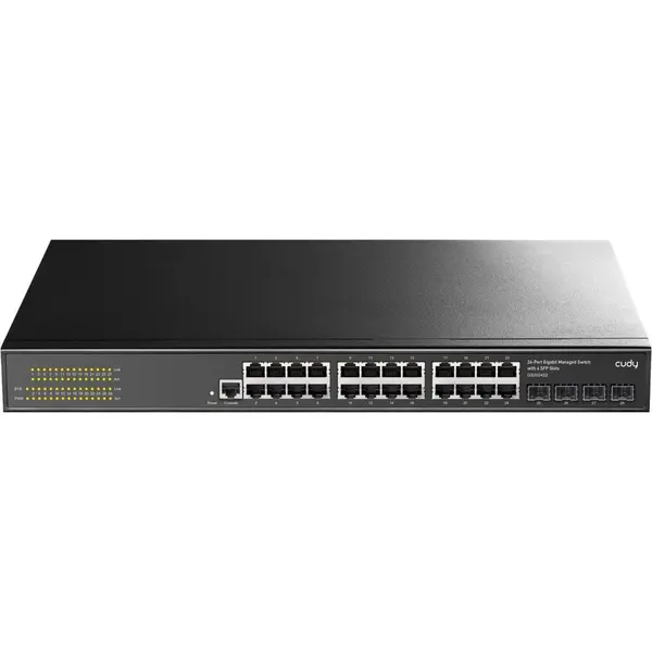 Cudy Switch Cudy GS2024S2 Gestionate L2/L3 Gigabit Ethernet (10/100/1000) 1U Negru