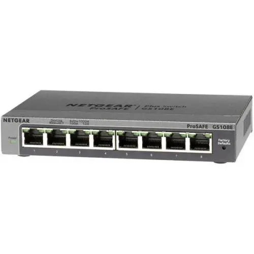 Cudy Switch NetGear GS108E, 8 x 10/100/1000 Mbps