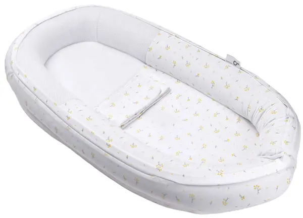 Cuib pentru dormit Doomoo - Cocoon, Flowe Yellow