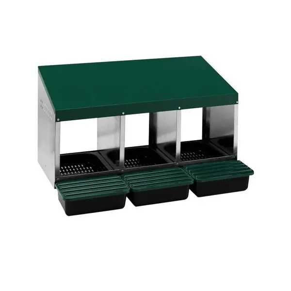 Cuibar gaini si pasari cu 3 compartimente, MG-03 PROFI cu colector de oua