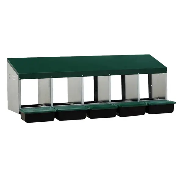 Cuibar gaini si pasari cu 5 compartimente, MG-05 PROFI cu colector de oua