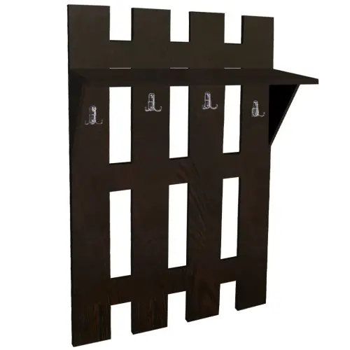 Cuier 4 fasii wenge, 70 x 25 x 100 cm