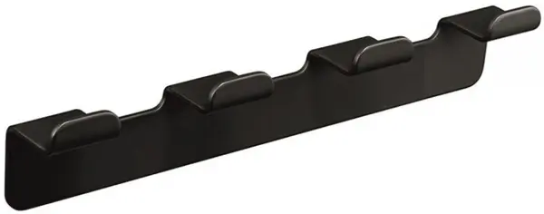 Cuier cu patru cârlige Inter Ceramic - Elinor, negru