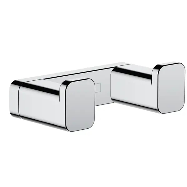 Cuier dublu baie culoare crom lucios Hansgrohe AddStoris 41755000