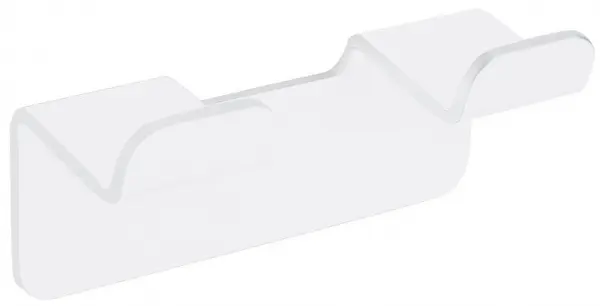 Cuier dublu Inter Ceramic - Elinor, alb