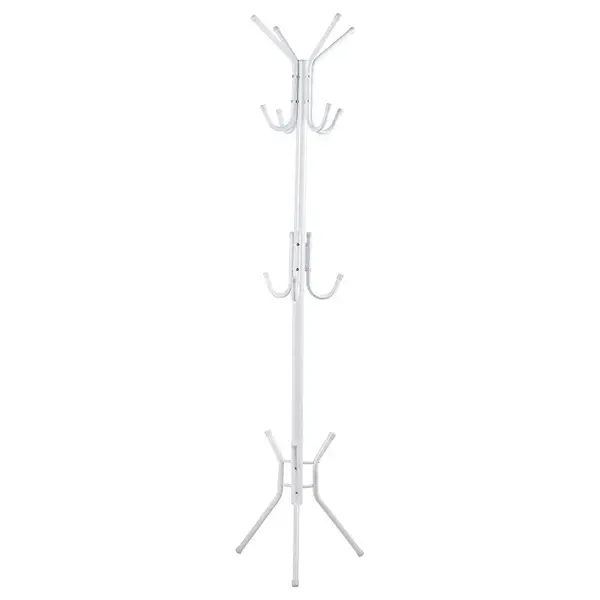 Cuier haine tip pom Piero metal alb D44x181cm