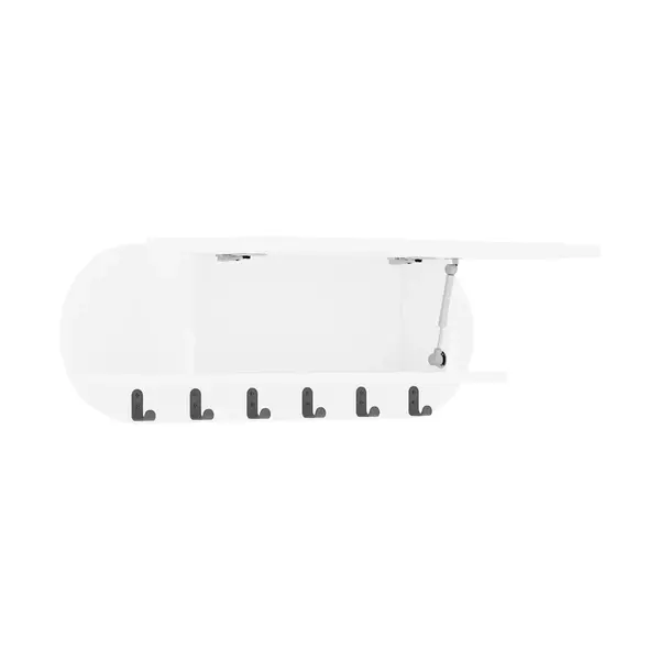 Cuier Kroma, Alb - Gri, 84x15x28 cm