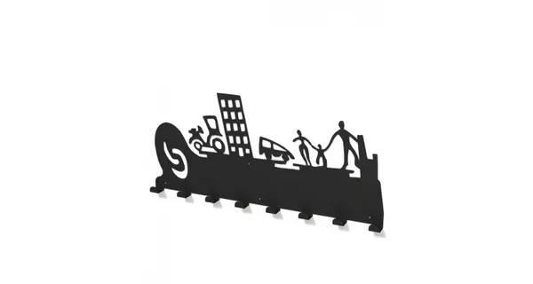 Cuier metalic ALEGORIE -model 3194 Negru