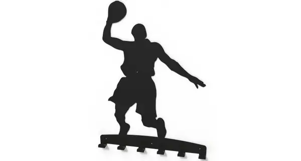 Cuier metalic BASKETBALIST - model 4033 Negru