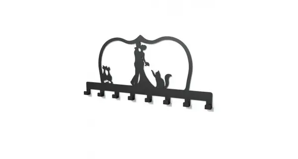 Cuier metalic CASATORIE - model 2495 Negru