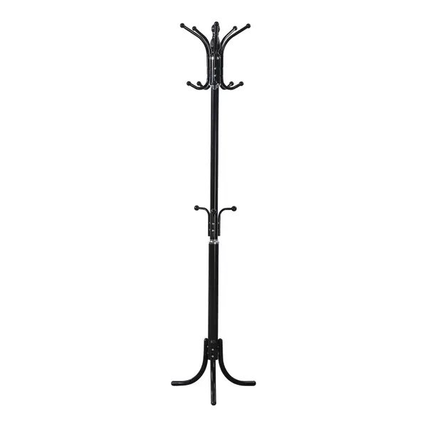Cuier metalic Mendora, Negru, 40x40x180 cm