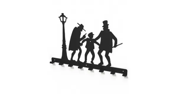 Cuier metalic OLIVER TWIST -model 3200 Negru