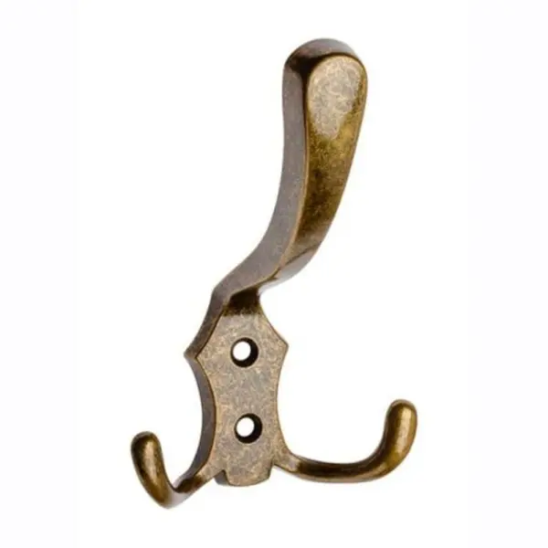 Cuier Model Fiko, 3 Carlige, Finisaj Antic Auriu
