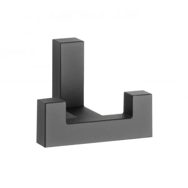 Cuier Model Ghent/K2202, 2 Carlige, Finisaj Negru