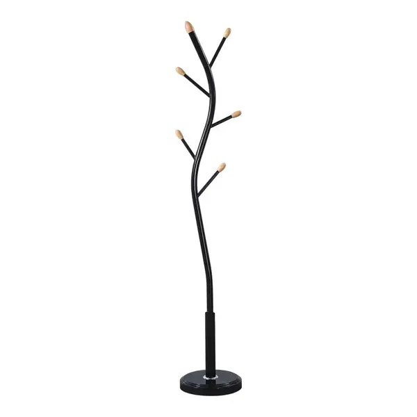 Cuier Portu Negru 30x30x170 cm
