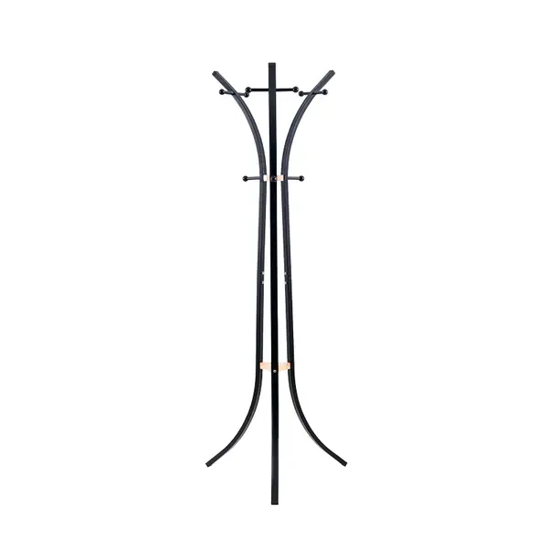 Cuier tip pom Bamile, Negru, 51x63x175 cm