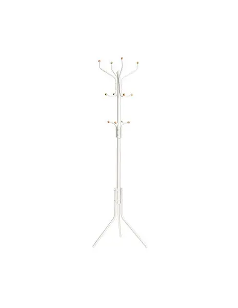 Cuier tip pom, Songmics, Metal, RCR19W, Alb, 44 x 182 cm