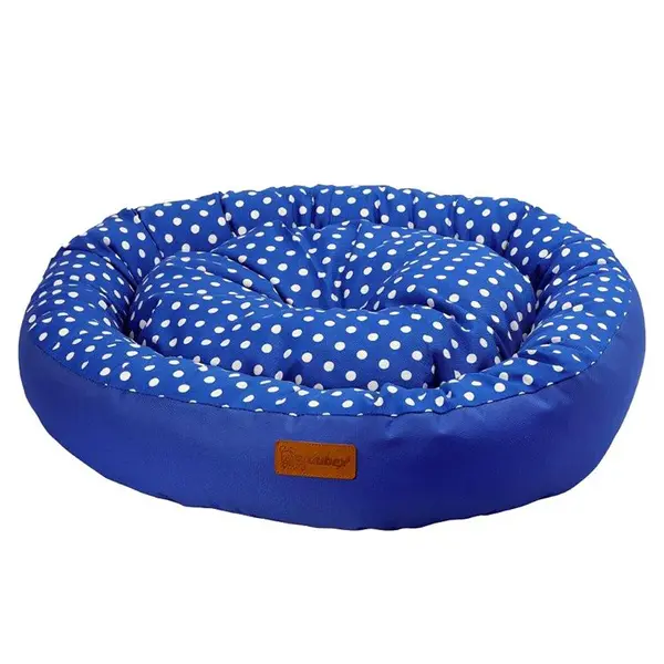 Culcus 4DOG Deluxe Rotund Tarte S Albastru
