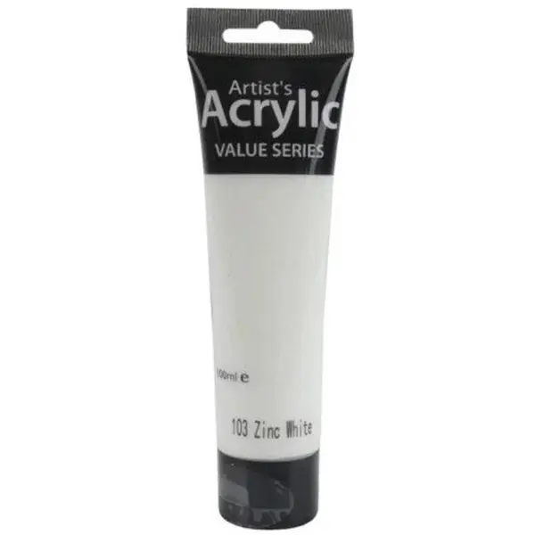 Culoare Acrilica Artists Acrylic Phoenix, Alb Zinc, 100 ml