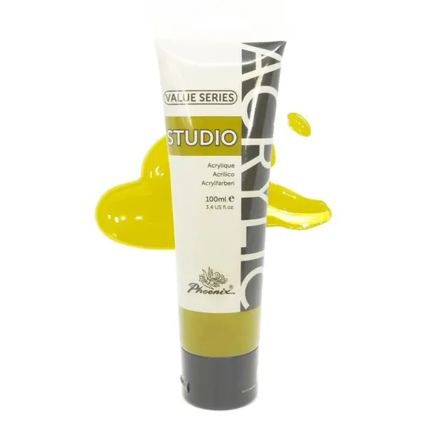 Culoare Acrilica Artists Acrylic Phoenix, Cadmium Pale Yellow Hue, 100 ml