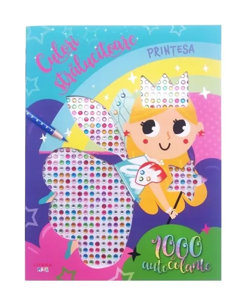 Culori stralucitoare. Printesa. 1000 de autocolante
