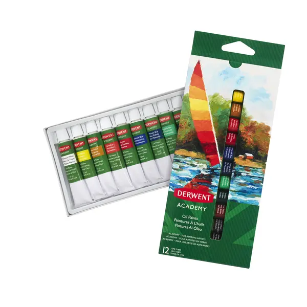 Culori ulei Derwent Academy 12 ml 12 buc/set calitate superioara Culori ulei Derwent Academy 12 ml 12 buc/set calitate superioara