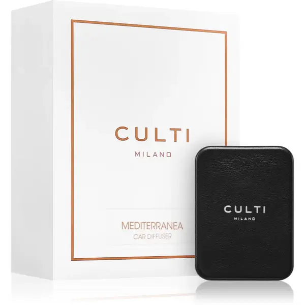 Culti Milano Car Diffuser Black Mediterranea parfum pentru masina + refill 2 buc