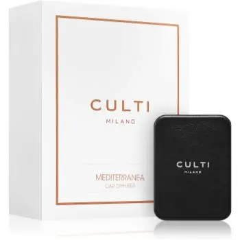 Culti Milano Car Diffuser Black Mediterranea parfum pentru masina + refill