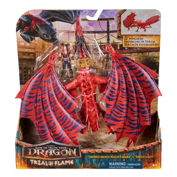 CUM SA ITI DRESEZI DRAGONUL INCERCAREA FLACARII SET DRAGON MONSTROUS NIGHTMARE SI FIGURINA SNOTLOUT