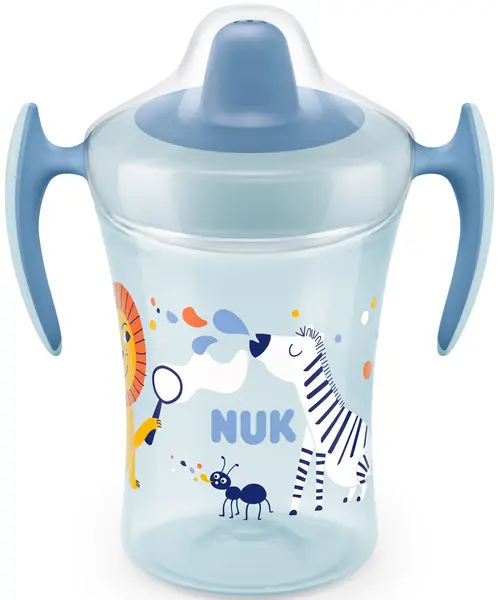 Cupa cu varf moale Nuk Evolution - Trainer cup, 230 ml, pentru baietel