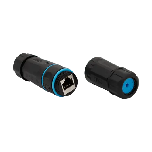 Cuplă RJ45 de exterior pentru prelungire cablu UTP/FTP CAT5e/CAT6, IP68, ASYTECH RJ45-CON-CAT6-IP68