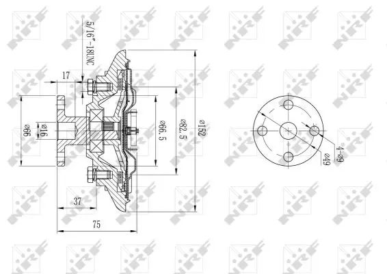 Cupla, ventilator radiator NRF 49592