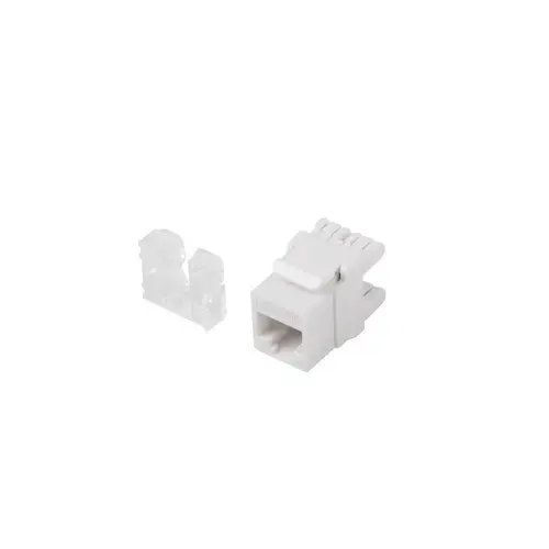 Cuplaj modular Lanberg, Keystone RJ45, LSA, 180°, UTP, cat6, Alb