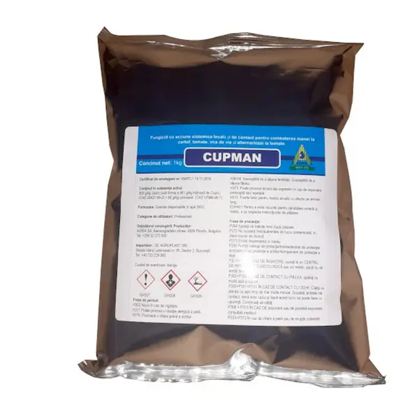 Cupman 10 kg fungicid sistemic si de contact (cartof, tomate, vita de vie) - Default Title