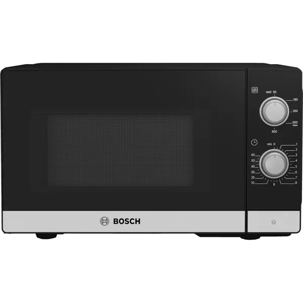 Cuptor cu microunde Bosch FFL020MS2, 800 W, 20 l, Sistem hidrolitic, Iluminare LED, Sticla neagra
