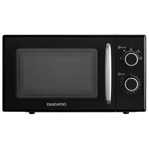 Cuptor cu microunde Daewoo D-6S20K-2, 700 W, 20 l, Oprire automata, Temporizator, 5 trepte putere (Negru)