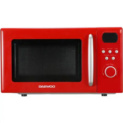 Cuptor cu microunde Daewoo KOR-6S2BR-2, 20 litri, 700 W, 8 programe, 5 trepte de putere (Rosu)
