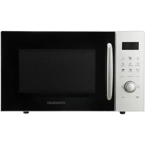 Cuptor cu microunde Daewoo KOR-91RBS-2, 23 l, 800 W, Control digital, Display LED (Argintiu)