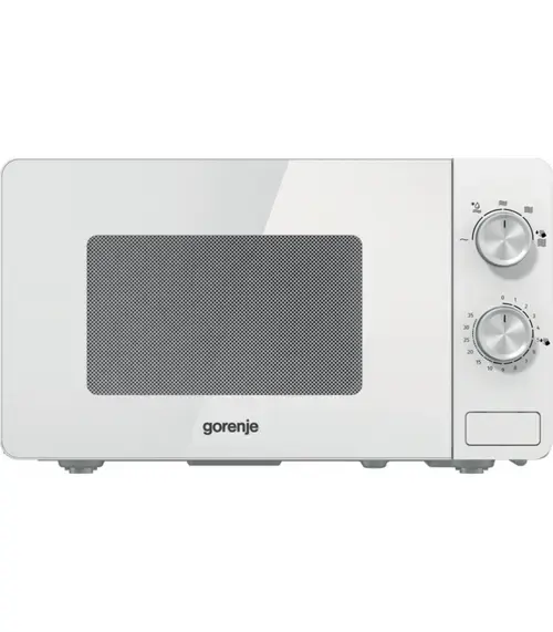 Cuptor cu microunde Gorenje MO20E1W2, Putere 800 W, Capacitate 20 L, 5 trepte de putere, Timer, Decongelare (Alb)