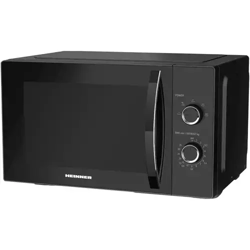 Cuptor cu microunde Heinner HMW-MD25MBK, 25 l, Control mecanic, 800 W (Negru)