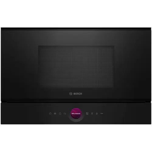 Cuptor cu microunde incorporabil Bosch BFR7221B1, 21 l, 900 W, Autocuratare hidrolitica, AutoPilot 7 (Negru)