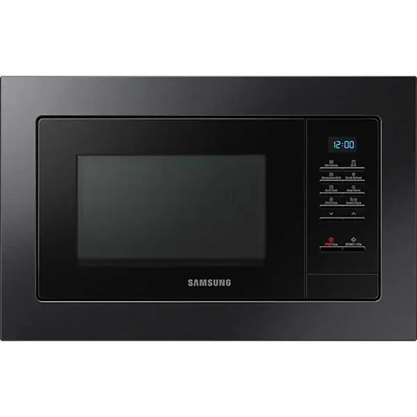 Cuptor cu microunde incorporabil Samsung MG23A7013CA/OL, 23 l, 800 W, 6 trepte de putere, Mod Eco, Dezghetare rapida, Functie Grill Fry