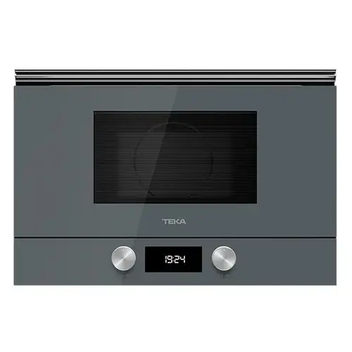 Cuptor cu microunde incorporabil Teka ML 8220 BIS L ST, balama stanga, cu baza ceramica + grill, capacitate 22 l, Stone Grey