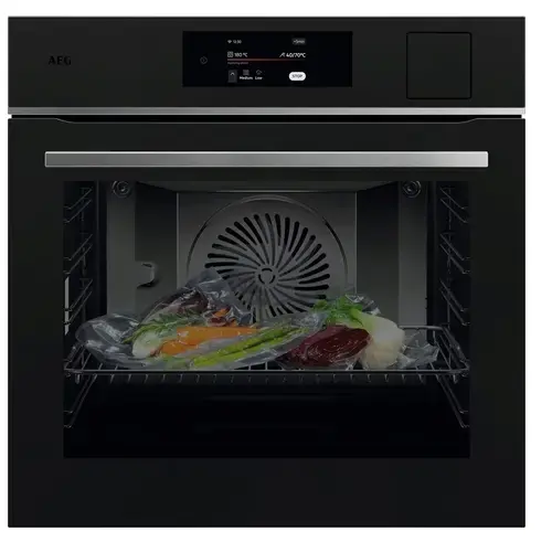 Cuptor incorporabil AEG TP8SB731AT, Electric, 70 l, Gatire cu abur Sous Vide (PS1), Conectivitate WI-FI, TFT Activ, Afisaj digital, 135 de programe predefinite, Senzor gatire, Grill, Control touch, Clasa energetica A++ (Negru mat)