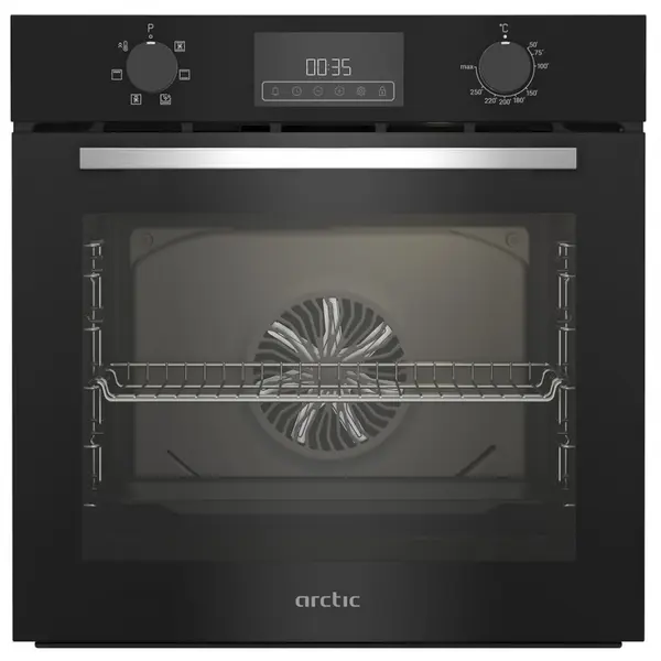 Cuptor incorporabil Arctic ARVI1130BC, Autocuratare catalitica, Timer, Aqua Drop Clean, Touch & knob control, 71 l, Clasa A, Negru