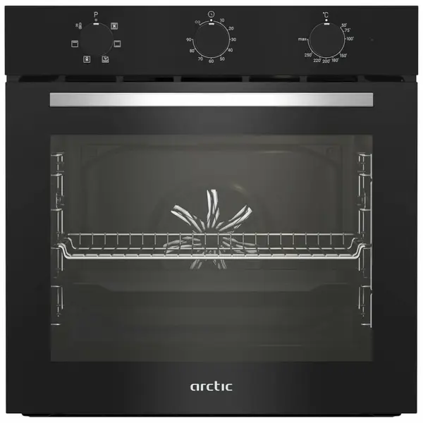 Cuptor incorporabil Arctic ARVIE1110BD, Electric, 71 l, Autocuratare catalitica, Clasa A, Negru
